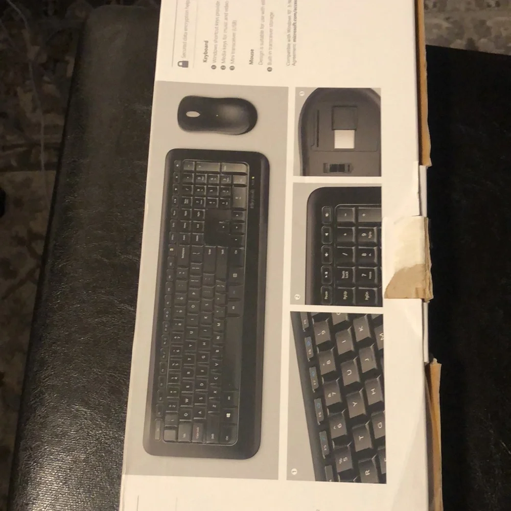 Microsoft Wireless Desktop 850 AES Black. Wireless Keyboard and Mouse Combo.